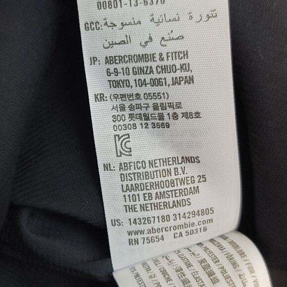 Abercrombie & Fitch Houndstooth Plaid Pleated Yellow & Black Zip Slit Y2K Skirt - Picture 6 of 7